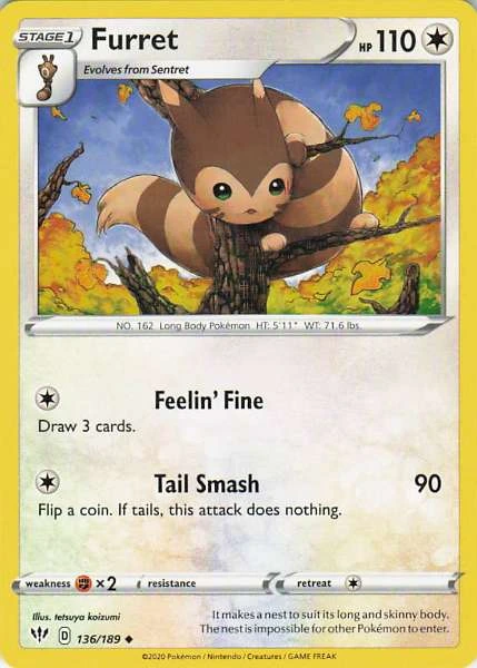 Furret - Darkness Ablaze #136/189