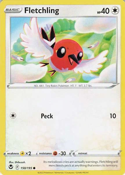Fletchling - Silver Tempest #150/195
