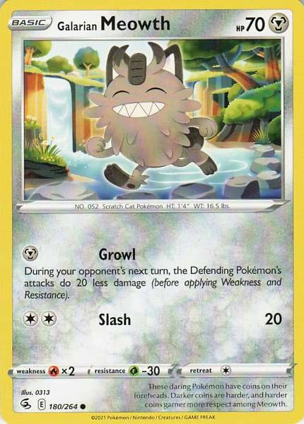 Galarian Meowth - Fusion Strike #180/264