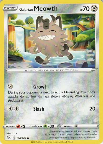 Galarian Meowth - Fusion Strike #180/264