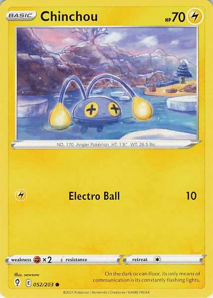 Chinchou - Evolving Skies #052/203