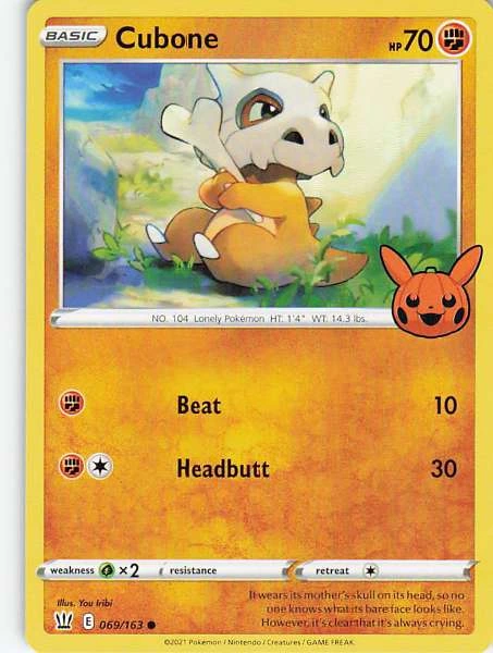 Cubone - Battle Styles #069/163