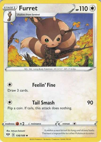 Furret - Darkness Ablaze #136/189