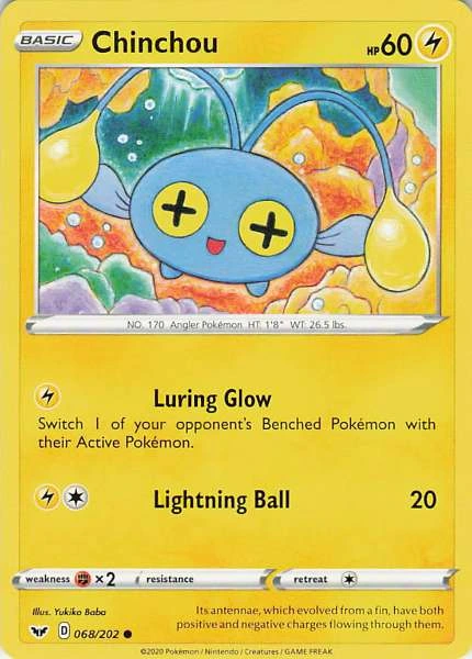 Chinchou - Sword & Shield Base Set #068/202