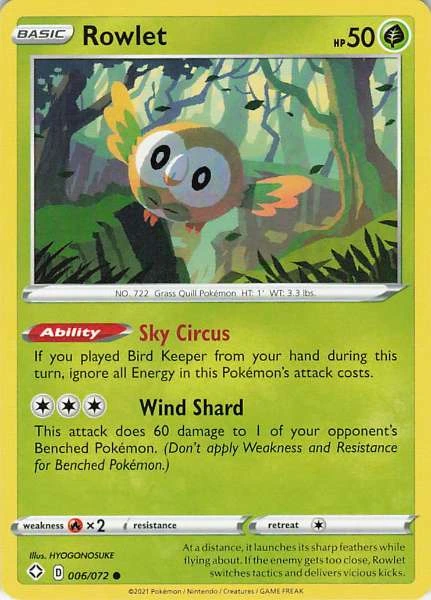 Rowlet - Shining Fates #006/072