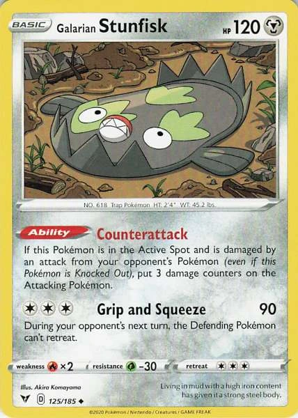 Galarian Stunfisk - Vivid Voltage #125/185