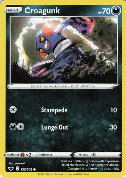 Croagunk - Sword & Shield #123/202