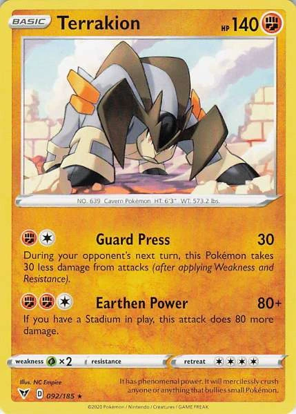 Terrakion - Vivid Voltage #092/185
