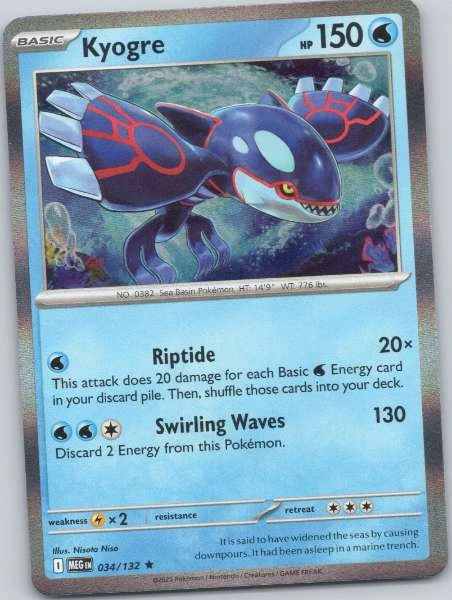 Kyogre - Mega Evolution Knock Out Collection #034/132
