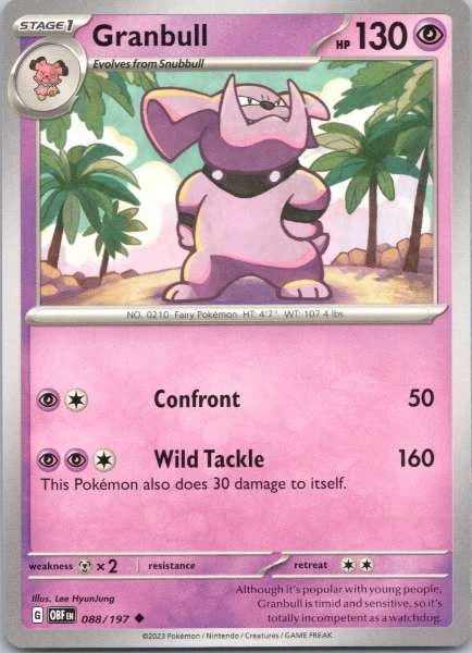 Granbull - Obsidian Flames #088/197
