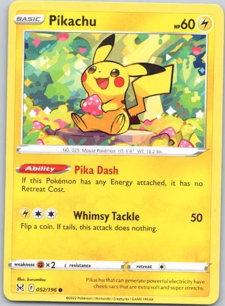 Pikachu - Lost Origin #052/196
