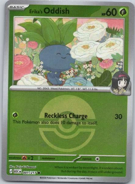 Erika's Oddish - Ascended Heroes #001/217