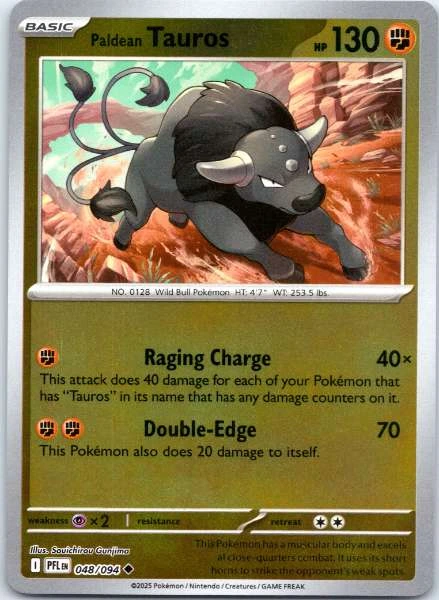 Paldean Tauros - Phantasmal Flames #048/094