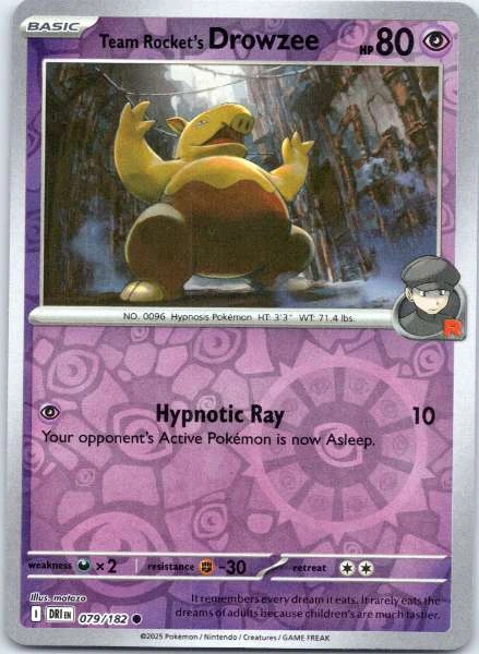 Team Rocket's Drowzee - Destined Rivals #079/182