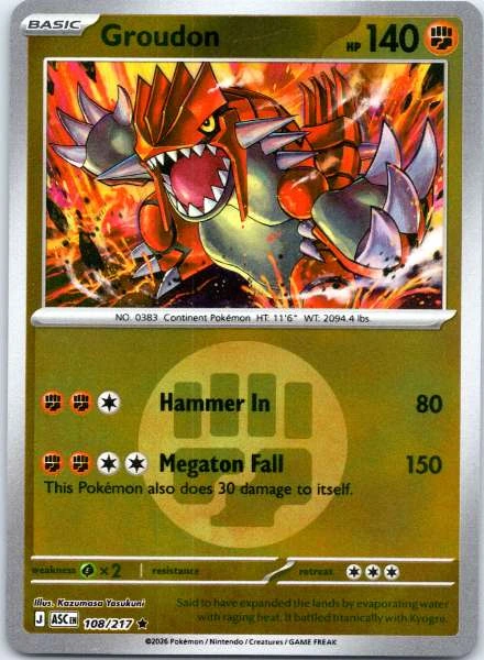 Groudon - Ascended Heroes #108/217