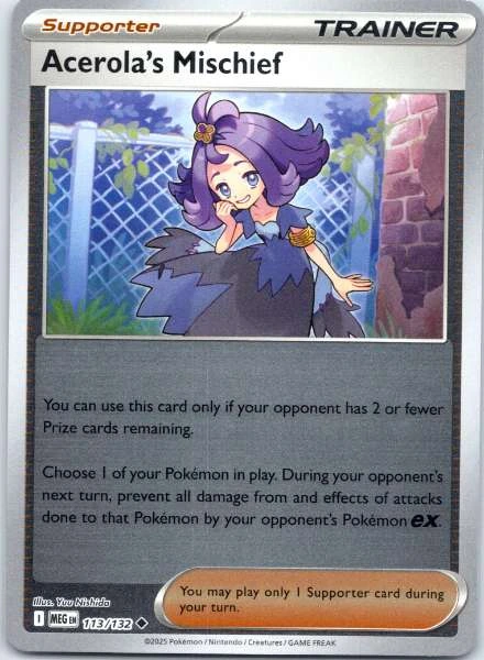 Acerola's Mischief - Mega Evolution #113/132