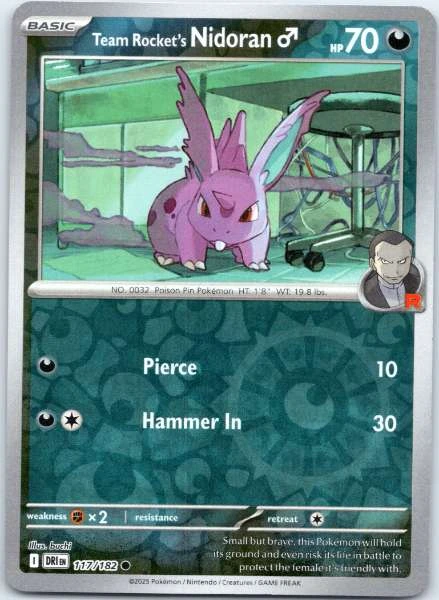 Team Rocket's Nidoran ♂ - Destined Rivals #117/182