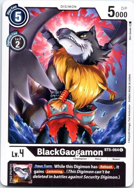 BlackGaogamon - Battle of Omni #BT5-064