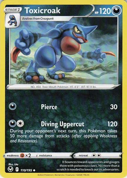 Toxicroak - Silver Tempest #110/195