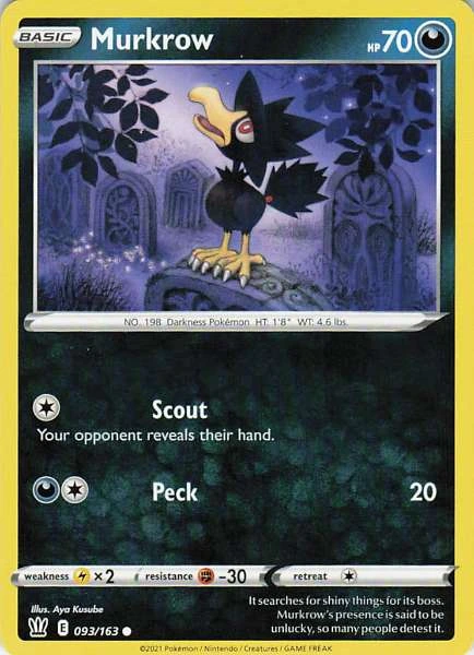 Murkrow - Battle Styles #093/163