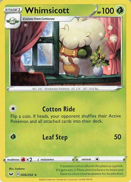 Whimsicott - Sword & Shield #006/202