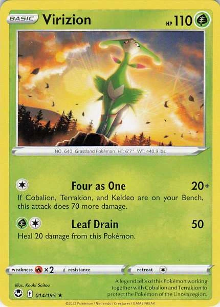 Virizion - Silver Tempest #014/195