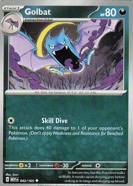Golbat - Scarlet & Violet 151 #042/165