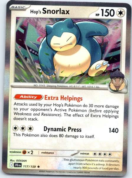 Hop's Snorlax - Journey Together #117/159