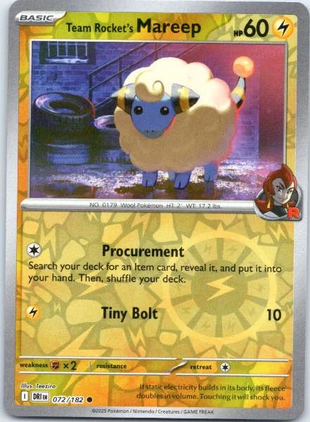 Team Rocket's Mareep - Destined Rivals #072/182