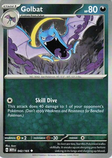 Golbat - Scarlet & Violet 151 #042/165
