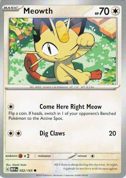 Meowth - 151 #052/165