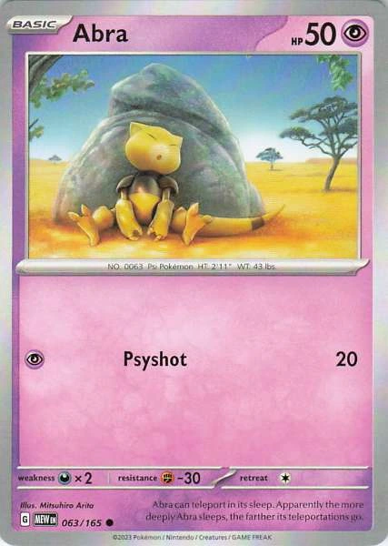 Abra - 151 #063/165