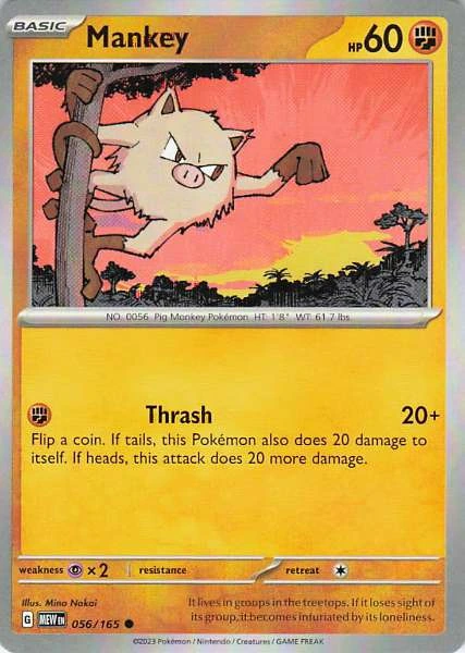 Mankey - 151 #056/165