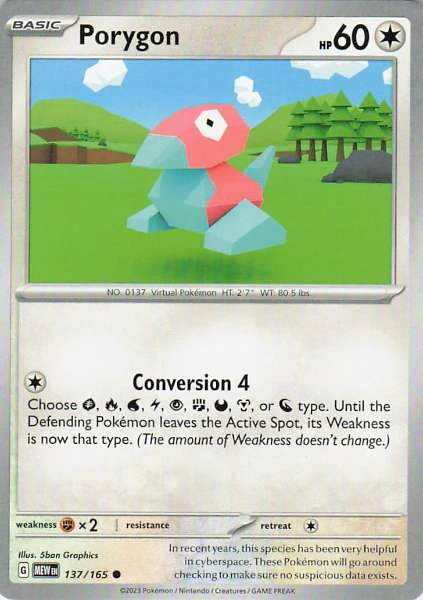 Porygon - Scarlet & Violet 151 #137/165