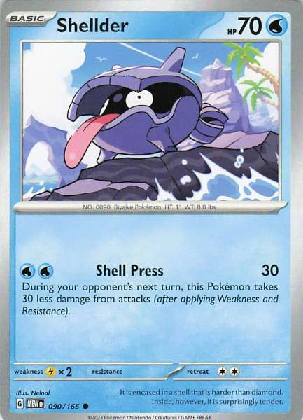 Shellder - Scarlet & Violet 151 #090/165