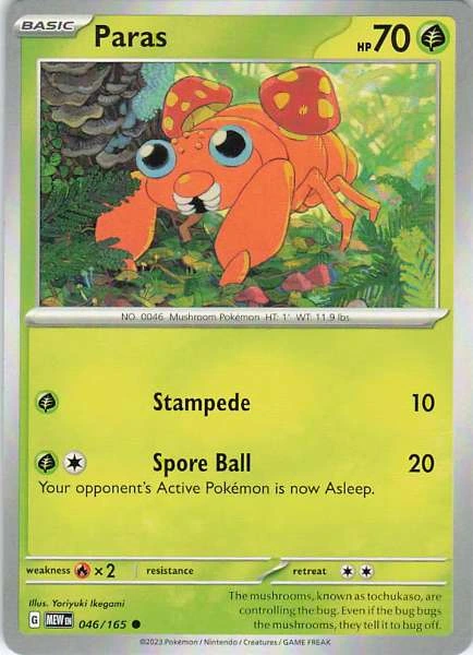 Paras - Scarlet & Violet 151 #046/165