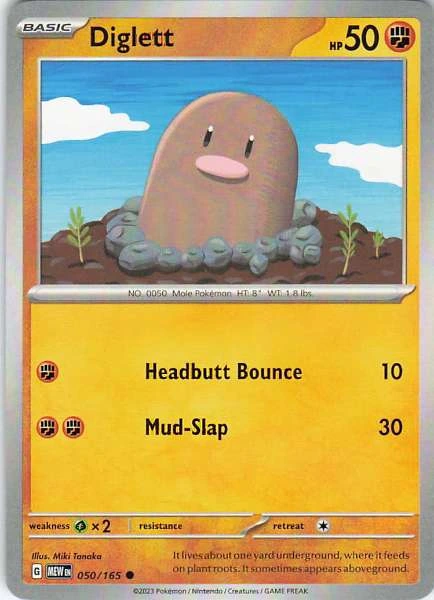 Diglett - 151 #050/165