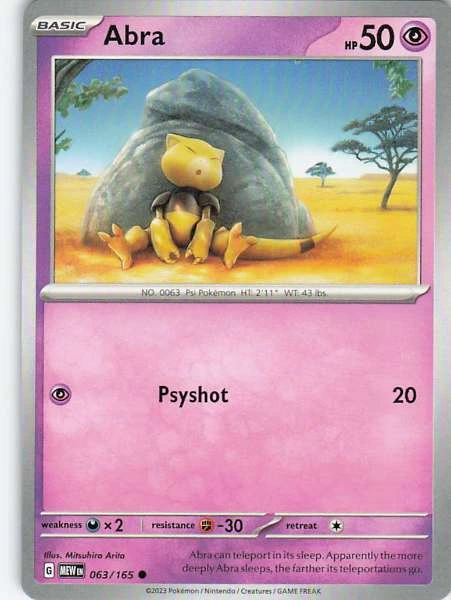 Abra - 151 #063/165