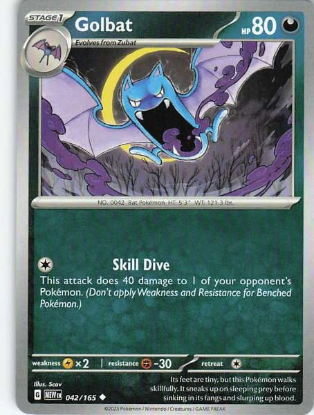 Golbat - Scarlet & Violet 151 #042/165