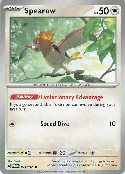 Spearow - Scarlet & Violet 151 #021/165