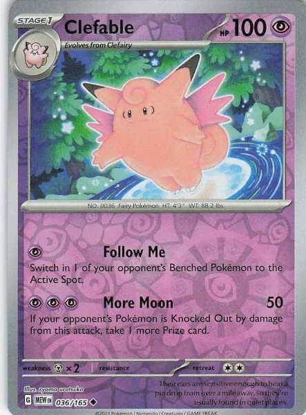 Clefable - Scarlet & Violet 151 #036/165