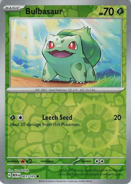 Bulbasaur - 151 #001/165