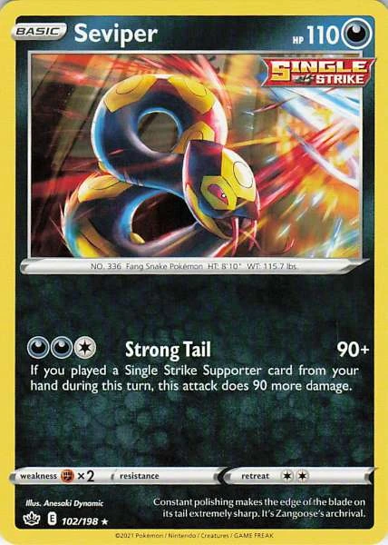 Seviper - Chilling Reign #102/198