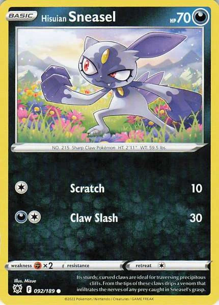 Hisuian Sneasel - Astral Radiance #092/189