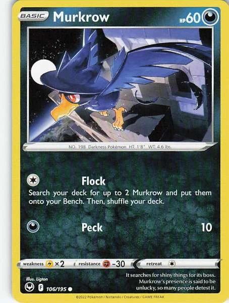 Murkrow - Silver Tempest #106/195