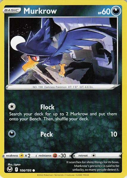 Murkrow - Silver Tempest #106/195