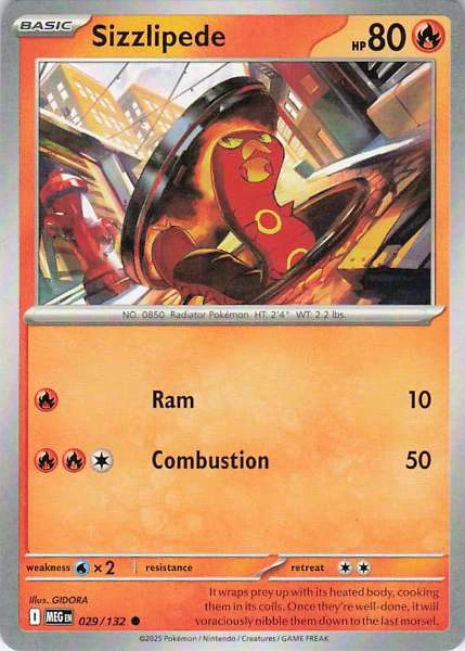 Sizzlipede - Mega Evolution #029/132