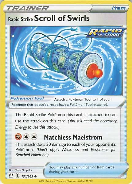 Rapid Strike Scroll of Swirls - Battle Styles #131/163