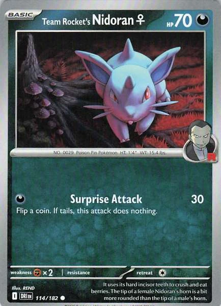 Team Rocket's Nidoran♀ - Destined Rivals #114/182