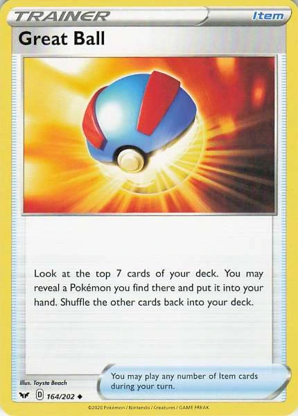 Great Ball - Sword & Shield #164/202